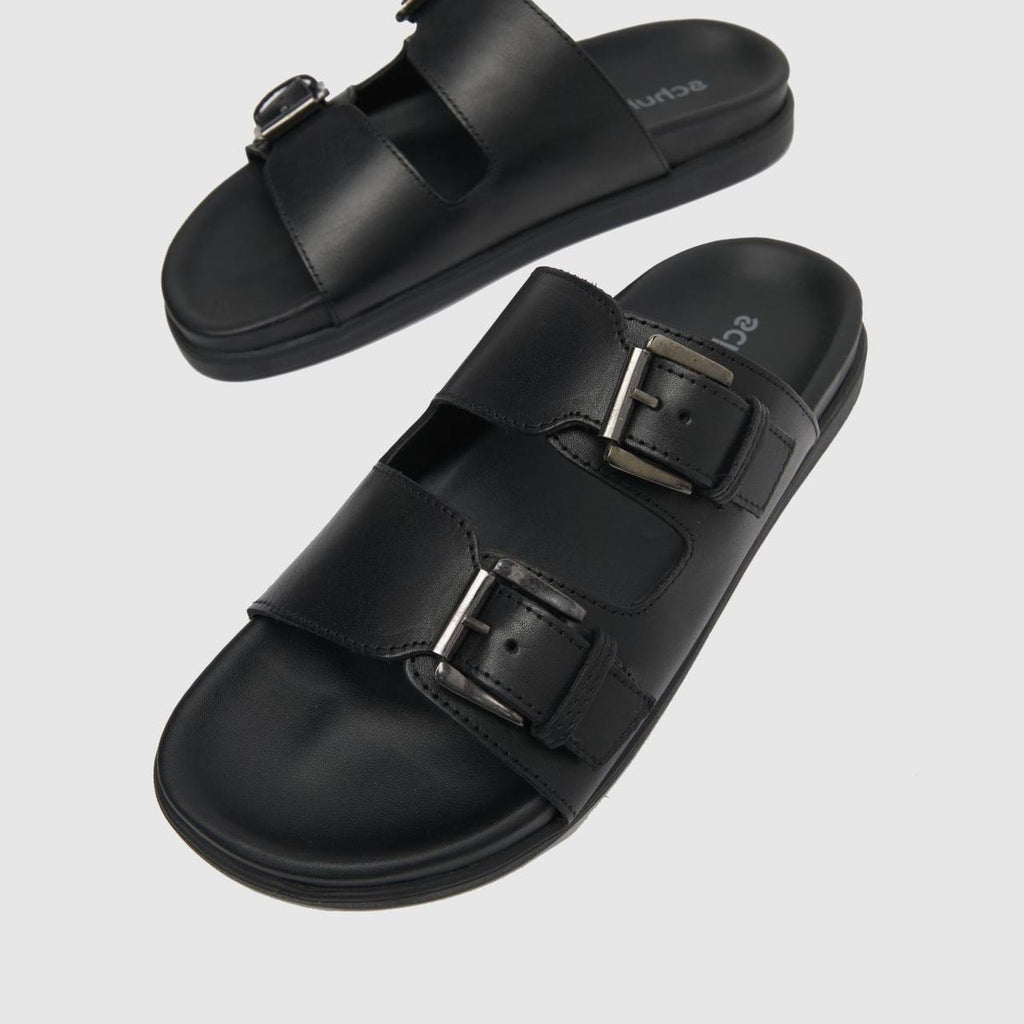 Sami Leather Footbed in Black