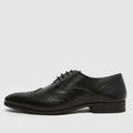 Row Leather Brogue in Black