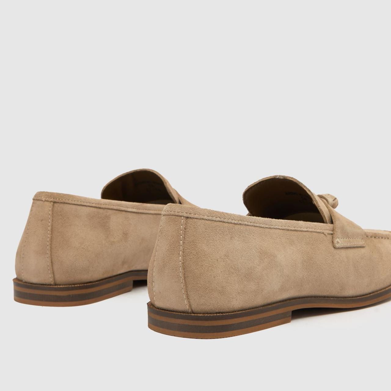 Rich Square Toe Loafer in Stone