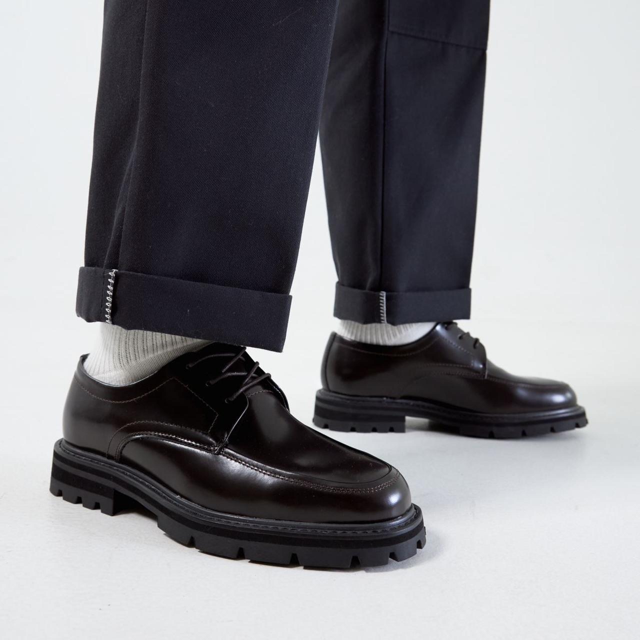 Pascal Leather Lace Up in Dark Brown