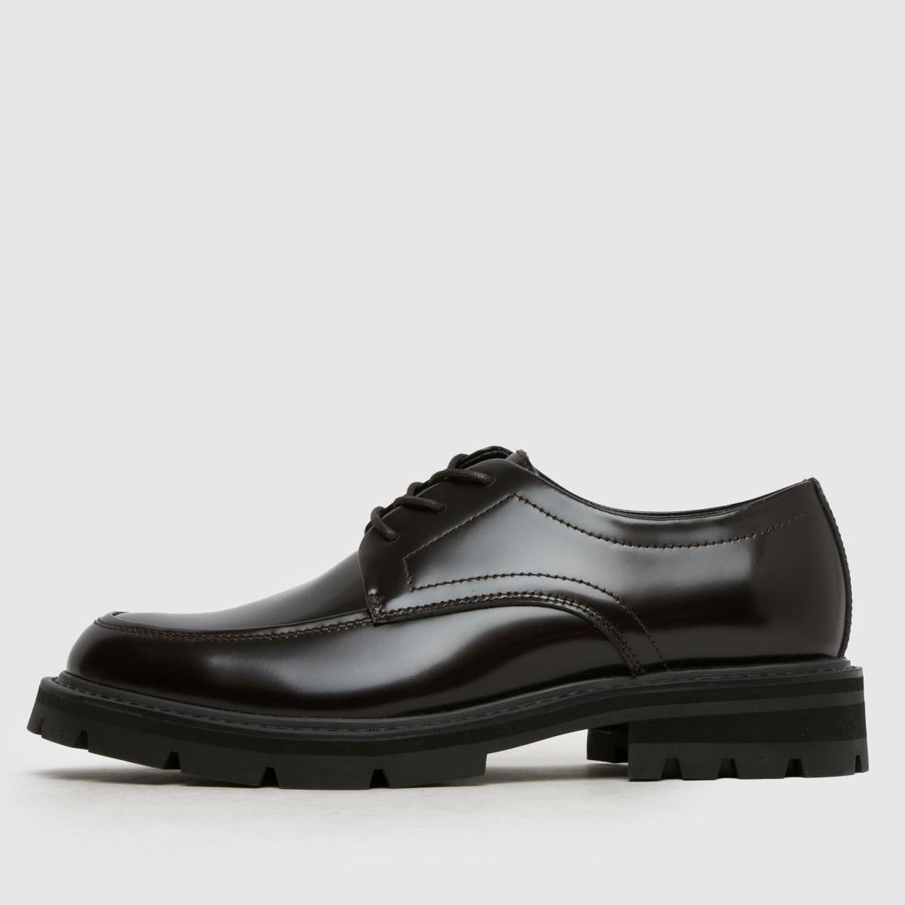 Pascal Leather Lace Up in Dark Brown