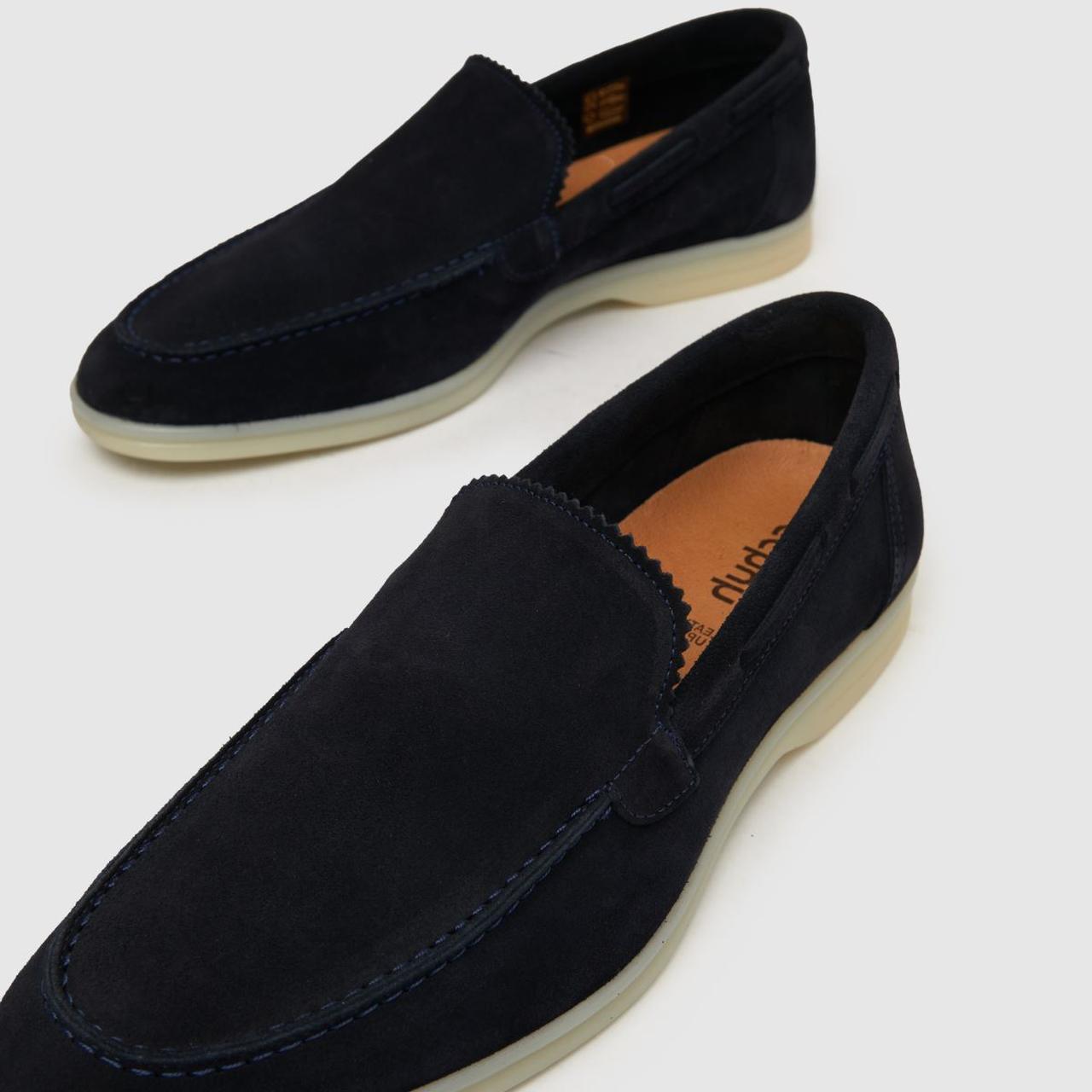 Philip Suede Loafer in Navy