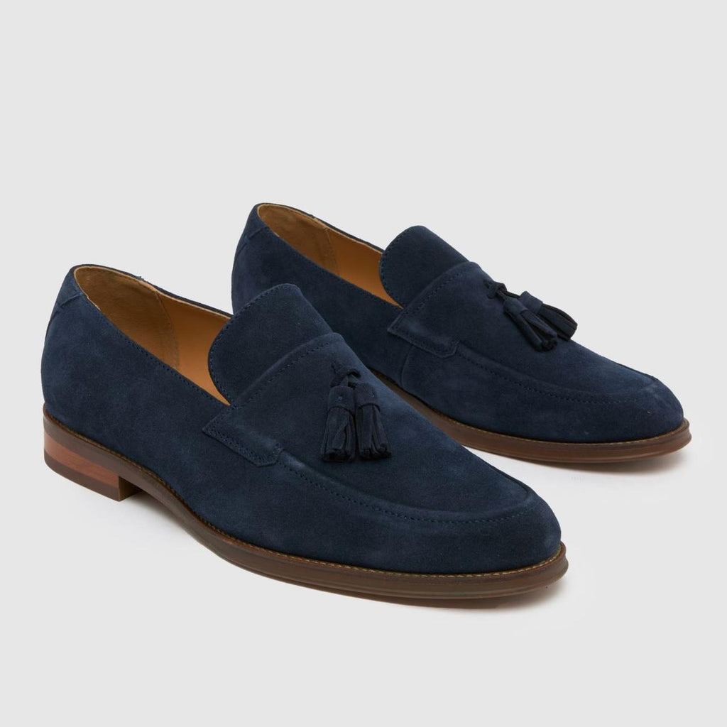 Ronen Suede Loafer in Navy