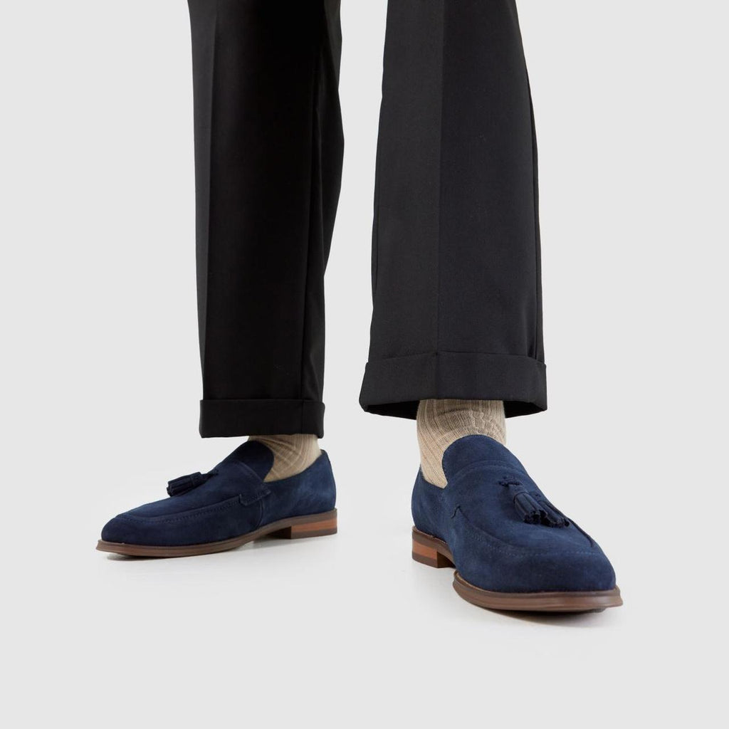Ronen Suede Loafer in Navy