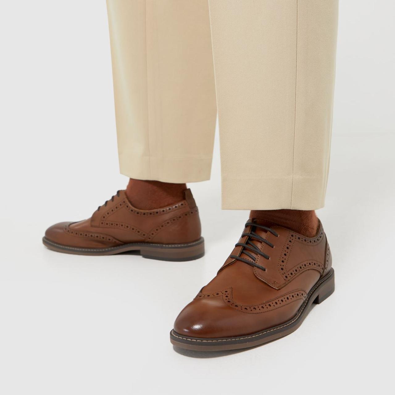 Rafe Leather Brogue in Brown